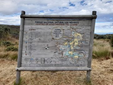 Letrero El Cisne - Parque Nacional Natural de los Nevados - Colombia Viajes