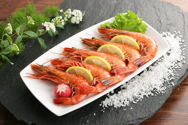 shrimp, seafood, ocean