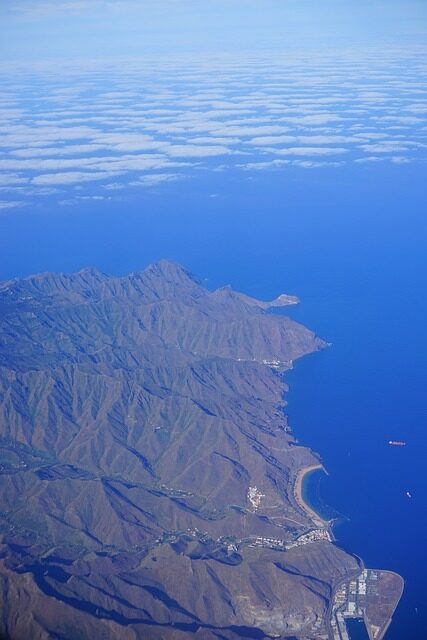 tenerife, aerial view, island