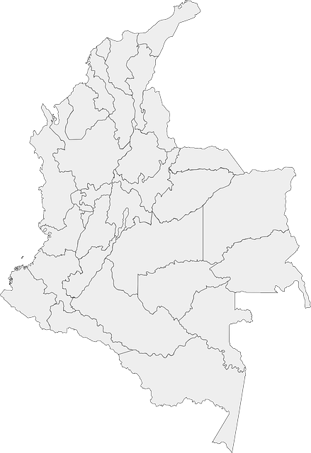 colombia, map, geography