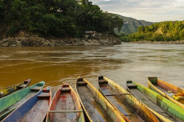 canoes, river, water, república dominicana, compras, clientes, miami, caribe