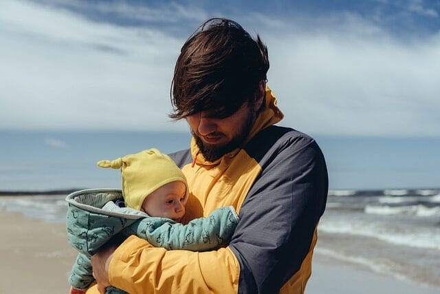 father, son, nature