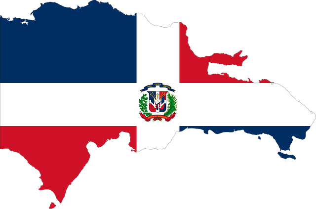 dominican republic, flag, map
