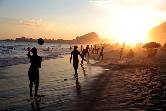 people, beach, sea