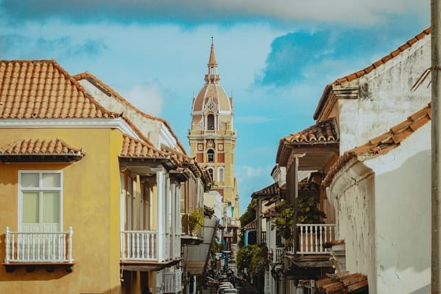 balcony, street, architecture