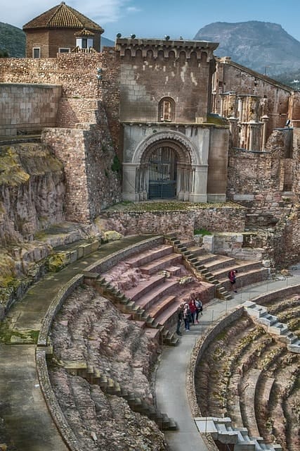 ruins, roman theatre, monument