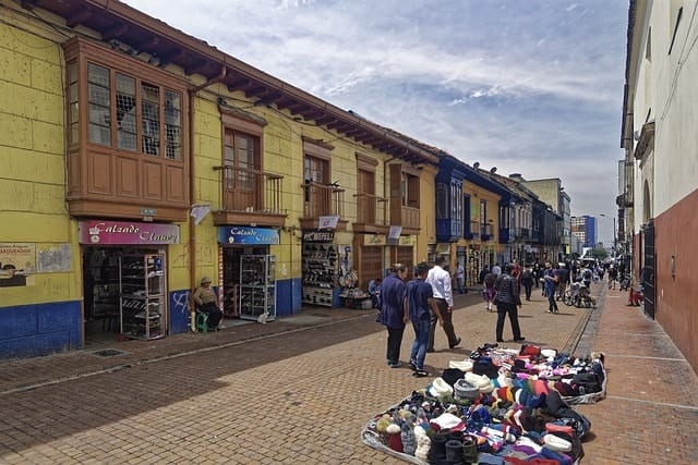 colombia, bogotá, colonial building