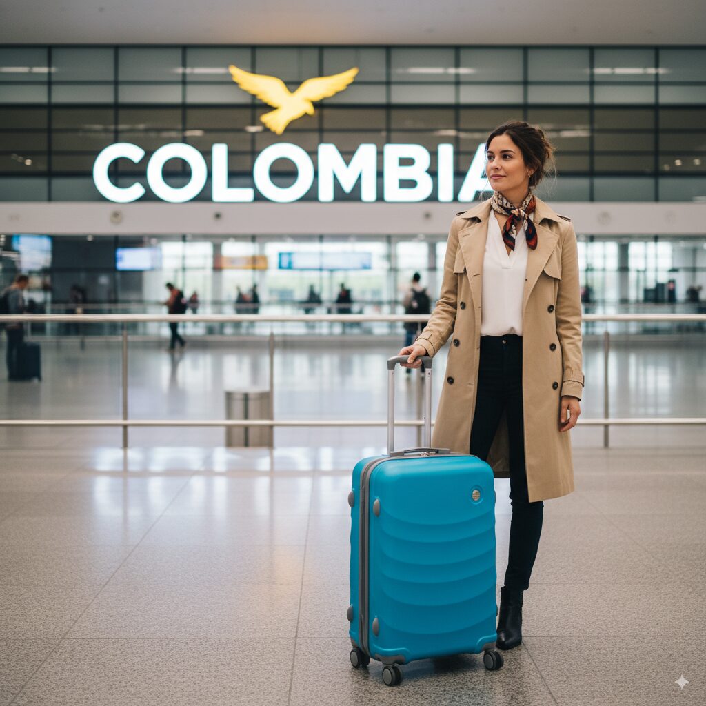 Maleta para viajar a Colombia 
