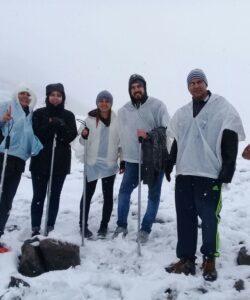 Glaciar con amigos Nevado Santa Isabel